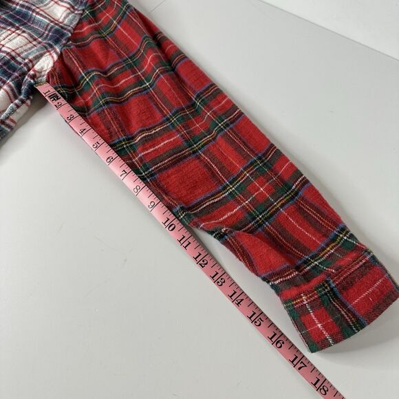 American Eagle Flannel Shirt Women’s Sz M Mixed Plaid Fall Outdoor Cabincore - Picture 11 of 12